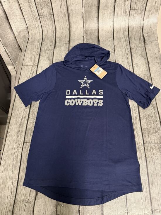 Nike Other - NWT Men's Nike Navy Dallas Cowboys Lockup Tri-Blend Hoodie T-Shirt Medium Tee M